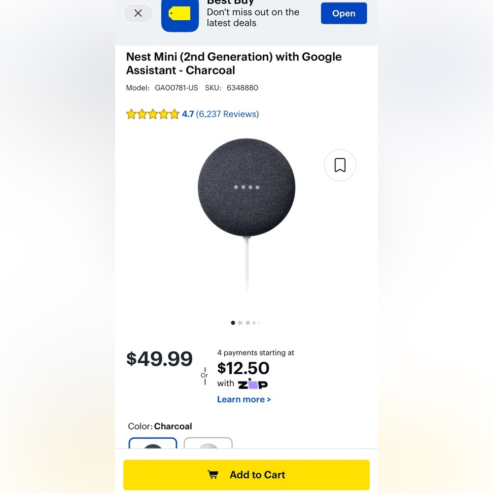 Google nest mini!